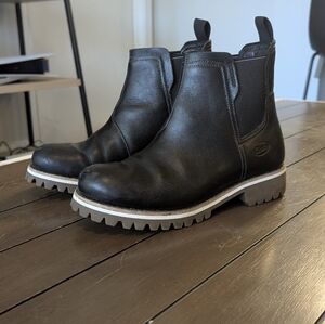 Women's Chaco Fields Waterproof Leather Chelsea Boots - Black